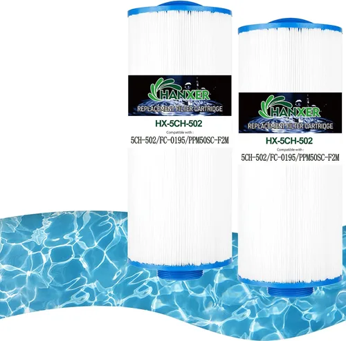 5CH-502 Cartucho de Filtro para Spa Reemplaza PPM50SC-F2M, Filbur FC-0195, Marquis Spa 20041, 20091, 370-0237, C-5303, 50501, Rosca Macho de 2"/MPT