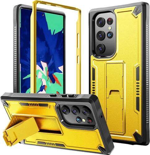 Miniatura 10 de URBANITE Funda para Samsung Galaxy S22 Ultra 5G, grado militar, resistente, a prueba de golpes, con función atril para Galaxy S22 Ultra 6.8 pulgadas