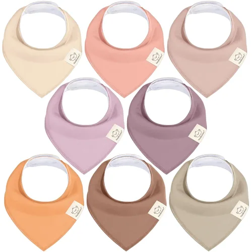 Miniatura 44 de KeaBabies - Juego de 8 baberos tipo bandana para bebés, niñas y niños - Baberos de algodón orgánico para babeo y dentición para recién nacidos