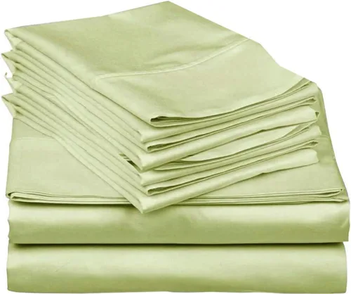 Miniatura 22 de Mattress-Homes Juego de sábanas tamaño Queen de 6 piezas, colección Hotel Luxury, 100% algodón egipcio, sábana bajera ajustable de 18 pulgadas
