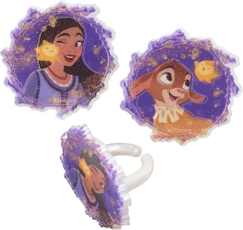 Miniatura 11 de DecoSet Disney Wish Shining Star - Juego de decoración de 2 piezas con Asha, Valentino y estrella iluminada, para cumpleaños y celebraciones