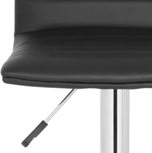 Miniatura 5 de Safavieh Home Collection Arissa - Taburete de bar giratorio ajustable de 23.8 a 29.9 pulgadas, color negro