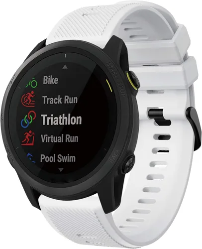 Miniatura 13 de Senter Correa para Garmin Forerunner 745, correa de repuesto deportiva de silicona suave de 0.866 in compatible con Garmin Forerunner 745 Smart