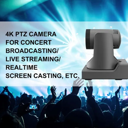 Miniatura 6 de SMTAV 20X Optics Zoom 4KP60UHD NDI PTZ Cámara, compatible con seguimiento automático AI y POE con transmisión en vivo IP de red, salida de video