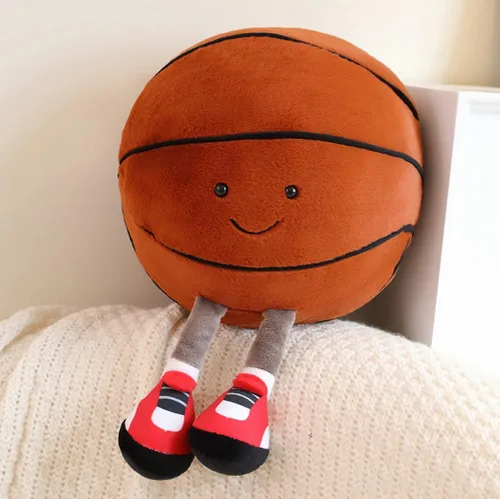 Miniatura 4 de Juguetes de peluche de fútbol americano de 13.7 pulgadas, juguete de pelotas deportivas rellenas de rugby, con pies, muñeca de fútbol creativa