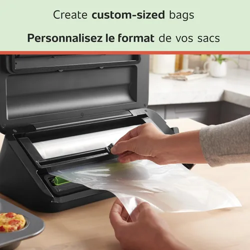 Miniatura 3 de Rollo de bolsas transparentes para cocina FoodSaver de 11 pulgadas., Transparente