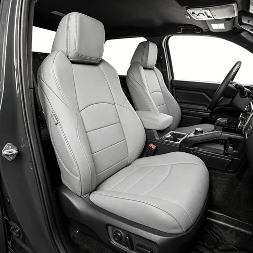 Miniatura 13 de coverdream Fundas de asiento de cuero impermeables 4Runner de ajuste personalizado para Toyota 4Runner 2010-2024 (5 plazas), cobertura completa