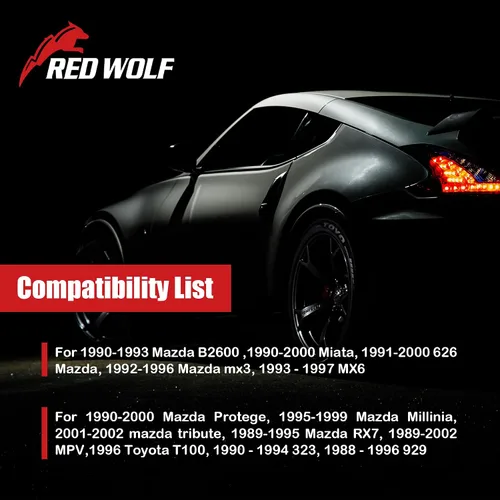 Miniatura 2 de RED WOLF Arnés de cables de instalación de radio de coche compatible con Mazda 626 Miata MX3 Protege MPV Millinia 1989-2002 conector de enchufe
