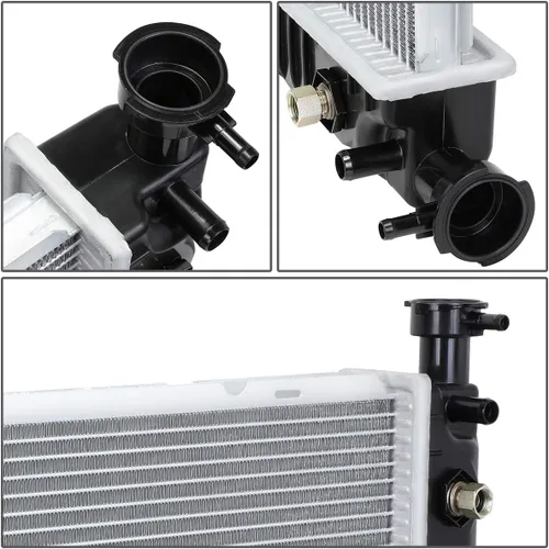 Miniatura 4 de DNA Motoring OEM-RA-1690 Radiador de aluminio de estilo de fábrica compatible con 88-99 C/K1500 4.3 5.0 5.7L AT, 28-1/4 pulgadas de ancho x 17-1/4