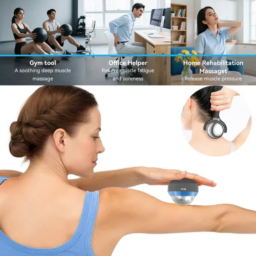 Miniatura 3 de iECO Cryosphere Cold Massage Roller Ball – Frío y caliente para tejido profundo y alivio del dolor muscular, rigidez y estrés, cuerpo, cuello