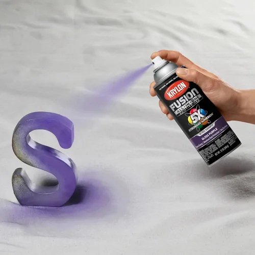 Miniatura 342 de Krylon Fusion - Pintura en aerosol adhesiva todo en uno para uso en interiores y exteriores, 12 onzas, aluminio