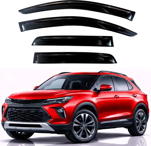 Miniatura 116 de KPY Visor de ventana compatible con Hyundai Tucson 2021-2025, 4 piezas de deflector de ventilación para ventana lateral, estilo Mugen, protector