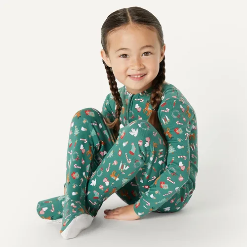Miniatura 4 de Tienda Essentials x Sofia Grainge - Conjunto de pijama Henley de manga larga para mujer