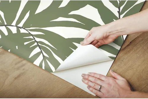 Miniatura 5 de York Wallcoverings PSW1031RL - Papel pintado de hojas de Bali, color verde