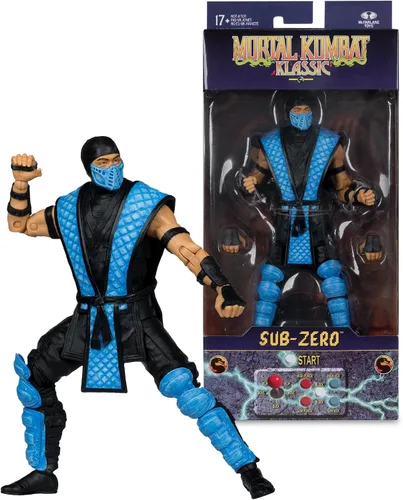 Miniatura 6 de McFarlane Toys - Figura de acción Mortal Kombat Klassic Sub-Zero de 7 pulgadas