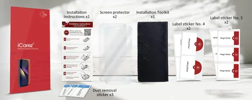 Miniatura 5 de iCarez Protector de pantalla mate antideslumbrante HD para iPhone 15 Plus de 6.7 pulgadas (paquete de 3) (compatible con fundas) de alta calidad
