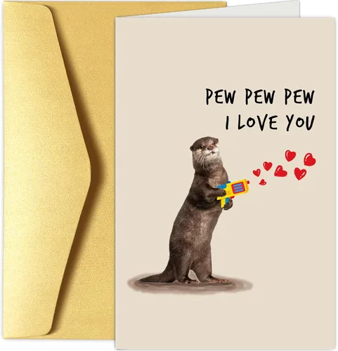Miniatura 9 de Chenive Divertida tarjeta del día de San Valentín para él y ella, tarjeta traviesa del día de San Valentín para marido, esposa, prometido, BF GF