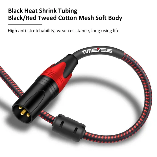 Miniatura 3 de XLR Patch Audio Cable - Cable de micrófono XLR macho a hembra - Cable de serpiente equilibrado - Cable de altavoz de 3 pulgadas