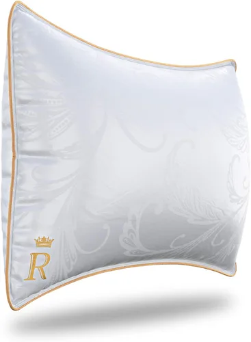 Miniatura 9 de Royal Therapy Juego de 2 almohadas de tamaño estándar (20 x 26 pulgadas), almohadas alternativas de plumón de ganso, almohada estándar ajustable
