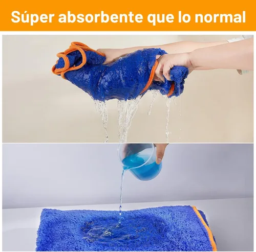 Miniatura 2 de Bienbee Bata de baño para perro, de secado rápido, súper absorbentes, para perros pequeños, medianos y grandes, abrigo de secado para después