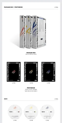 Miniatura 2 de Stray Kids 'Go Live '1er álbum 3 VER SET CD+80p PhotoBook+2p PhotoCard+8p Folleto lírico + 4 películas cortadas+tarjeta secreta+juego de tarjetas