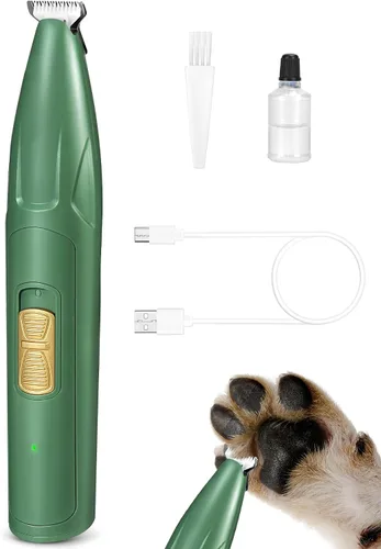 LEYOUFU Cortapelos para perros para aseo, 2 velocidades de bajo ruido, inalámbrico, recortadora de pelo de mascotas pequeñas para aseo, afeitadora