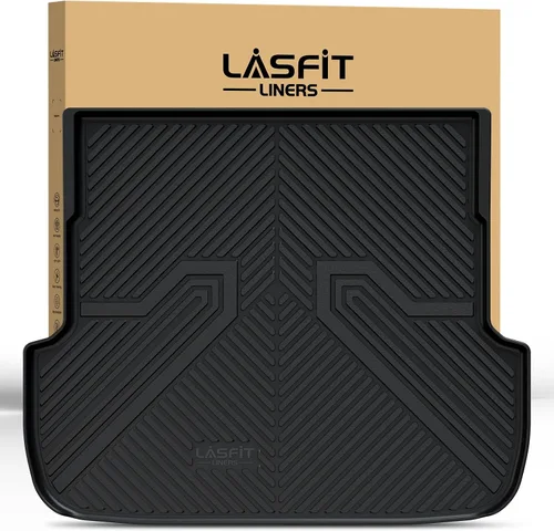 Miniatura 25 de LASFIT Alfombrillas de carga para Kia K4 2025, TPE para todo tipo de clima, ajuste personalizado, tapetes de maletero de automóvil, forros de carga