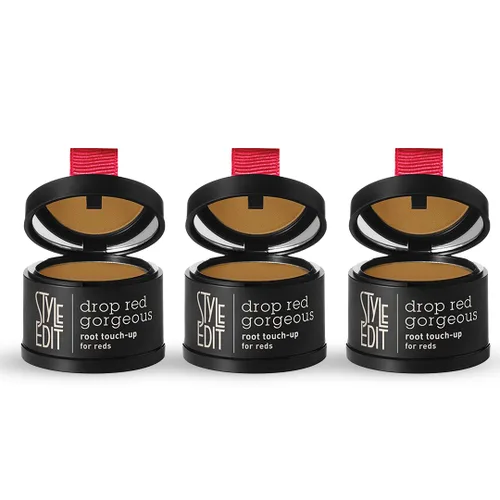 Miniatura 38 de Style Edit Polvo de retoque de raíz para cabello marrón claro Color de cabello para cubrir canas y raíces Polvo de línea capilar con infusión