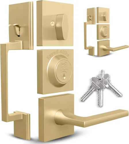 Miniatura 22 de Mega Handles - Cerrajo de entrada Prime I Cerradura de cerrojo de entrada - Cerrajo de bloqueo cuadrado de alta resistencia para puertas zurdas