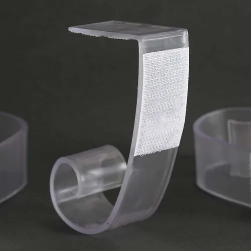 Miniatura 4 de TABLECLOTHSFACTORY 12 clips ajustables de plástico transparente para falda de mesa grandes para decoración de bodas, fiestas, eventos, 3 pulgadas