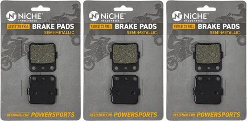 Miniatura 7 de NICHE Juego de pastillas de freno delanteras y traseras para Honda Sportrax 400 FourTrax 300 Blaster 200 YFM350 TRX420FE semimetálico