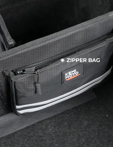 Miniatura 6 de KEMIMOTO Organizador para Tour Pack Bolsa de almacenamiento con bolsillo de malla y divisores compatible con Touring CVO Road Glide Ultra Limited