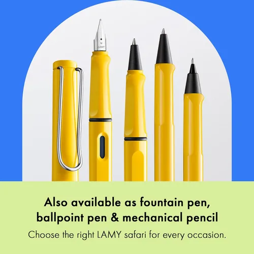 Miniatura 6 de Lamy Safari amarillo - Bolígrafo con empuñadura ergonómica y ancho de línea M - para una escritura larga y agradable - hecho de resistente plástico