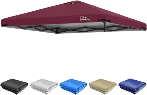 Miniatura 47 de KAMPKEEPER Cubierta de Repuesto Superior para Carpa Toldo Emergente con Ventilación de Aire y Correa Elástica Ajustable, Poliéster Resistente a Azul