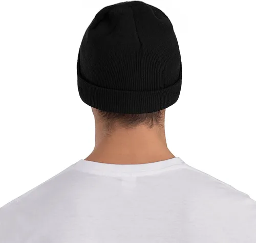 Miniatura 8 de Gorro de punto holgado con diseño de calavera y diseño de bandera canadiense, gorro de invierno
