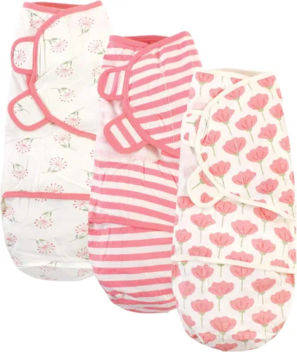 Miniatura 12 de Touched by Nature Envolturas unisex de algodón orgánico para bebé, paquete de 3 corazones, 0-3 meses