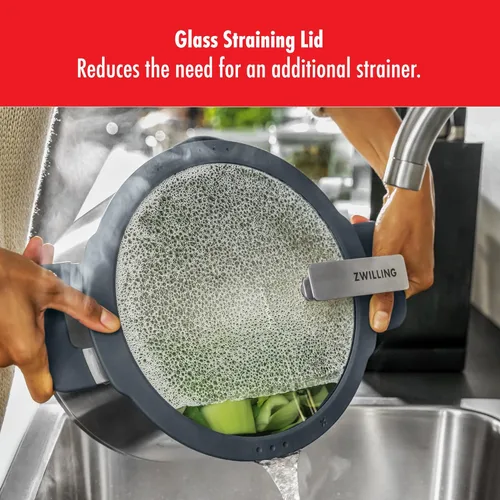 Miniatura 5 de ZWILLING Simplify - Juego de utensilios de cocina de 9 piezas, ollas y sartenes de acero inoxidable de alta calidad para cocina, placas de inducción