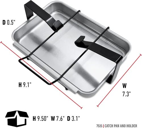 Miniatura 3 de Weber 7515 Catch Pan y titular