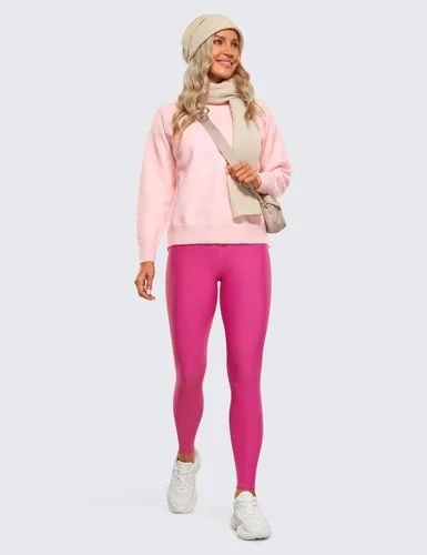 Miniatura 3 de CRZ YOGA Leggings térmicos con forro polar para mujer de 28 pulgadas, pantalones de senderismo cálidos para invierno, pantalones de yoga de cintura