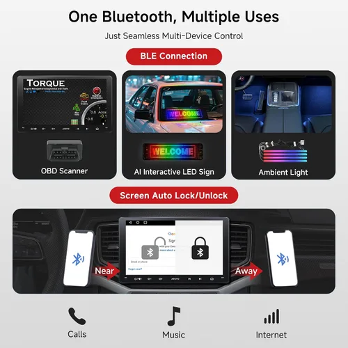 Miniatura 5 de ATOTO A5L Estéreo de auto Android de doble DIN de 9 pulgadas inalámbrico CarPlay Android Auto, conexión Wi-Fi/USB, navegación GPS, radio