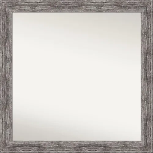 Miniatura 28 de Amanti Art Espejo de baño gris para sobre el fregadero, 31 x 48 pulgadas, espejo de tocador rectangular estrecho de color gris, marco de madera