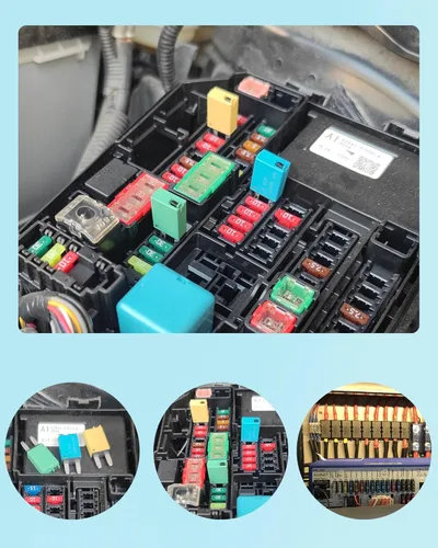 Miniatura 7 de Kit surtido de fusibles de cuchilla de perfil bajo con reinicio manual ATM, fusibles de cuchilla mini 5A 6A 7.5A 10A 15A 20A 25A 30A Amp, fusibles