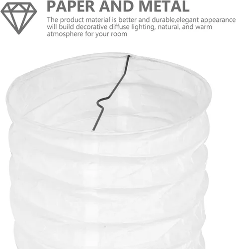 Miniatura 8 de Uonlytech Juego de 2 pantallas de repuesto de papel de estilo nórdico, 39.37 x 17.32 x 8.66 pulgadas, cubierta de luz inspirada en Japón para sala