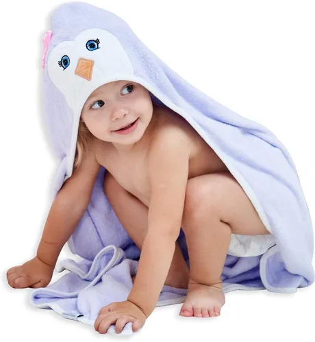Miniatura 26 de HIPHOP PANDA Toalla con Capucha - Rayón Hecho de Bambú, Toalla de Baño con Orejas de Oso para Recién Nacido, Bebé, Niño Pequeño, Infante - Toalla
