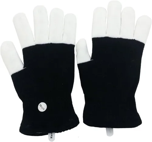 Miniatura 7 de Luwint Guantes de iluminación LED coloridos intermitentes para niños de 8 a 12 años, adolescentes y adultos