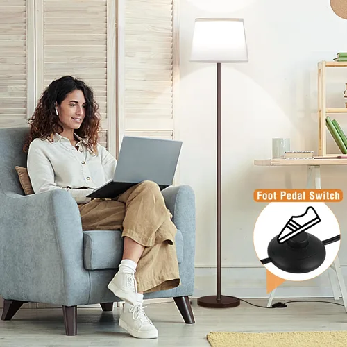 Miniatura 5 de Raexpectis Lámparas de pie mejoradas para sala de estar, lámpara de pie moderna con control remoto, colores regulables, temperatura
