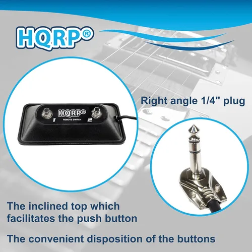 Miniatura 5 de HQRP Pedal de guitarra multiusos de 2 botones compatible con Peavey 03022910 03008010 03330850 Reemplazo compatible con TransTube Bandit DeltaBlues