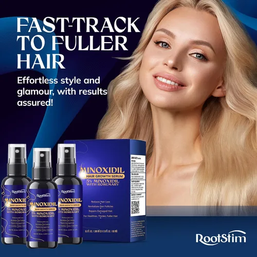 Miniatura 9 de Crecimiento del cabello de minoxidil al 5% para hombres y mujeres: paquete de 3 tratamientos de regeneración de barba de minoxidil extra fuerte
