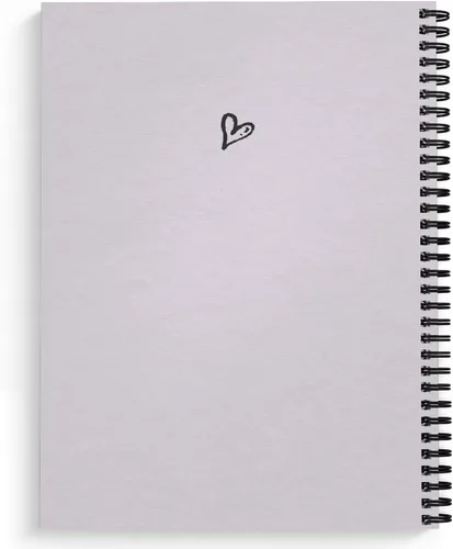 Miniatura 2 de Softcover Girl With A Dream - Cuaderno motivacional en espiral de 8.5 x 11 pulgadas, 120 páginas con rayas anchas, cubierta laminada brillante
