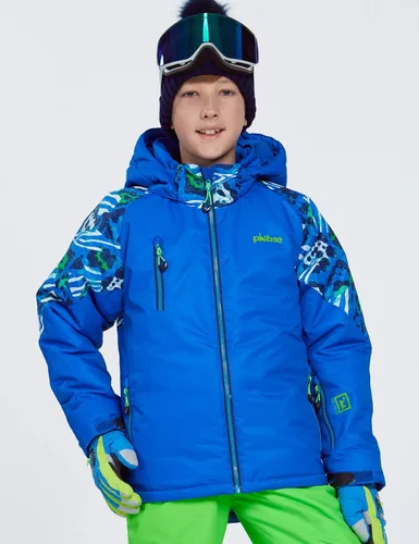 Miniatura 6 de PHIBEE Chaqueta de esquí impermeable transpirable para niños grandes